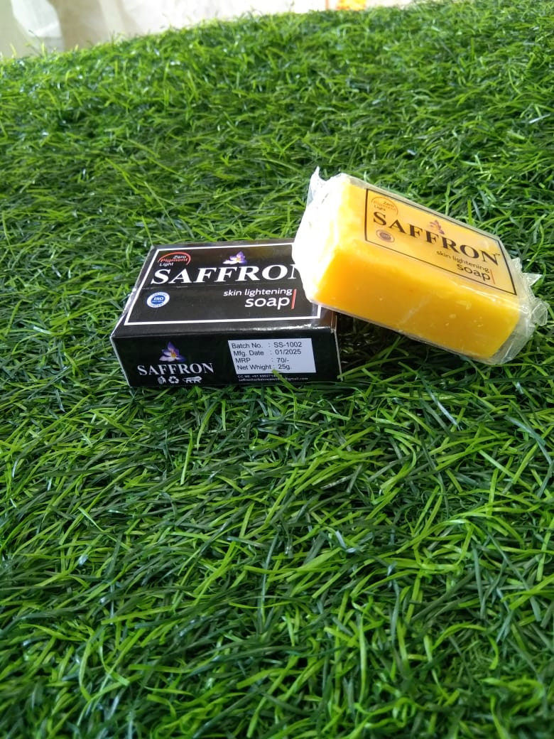 Saffron Herbal skin care cream  (15 g), (EK CREAM KA SATTH EK SOAP FREE)Saffron skin lightening soap